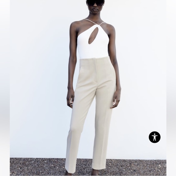 NWT Zara High Waited Pants - Picture 2 of 11